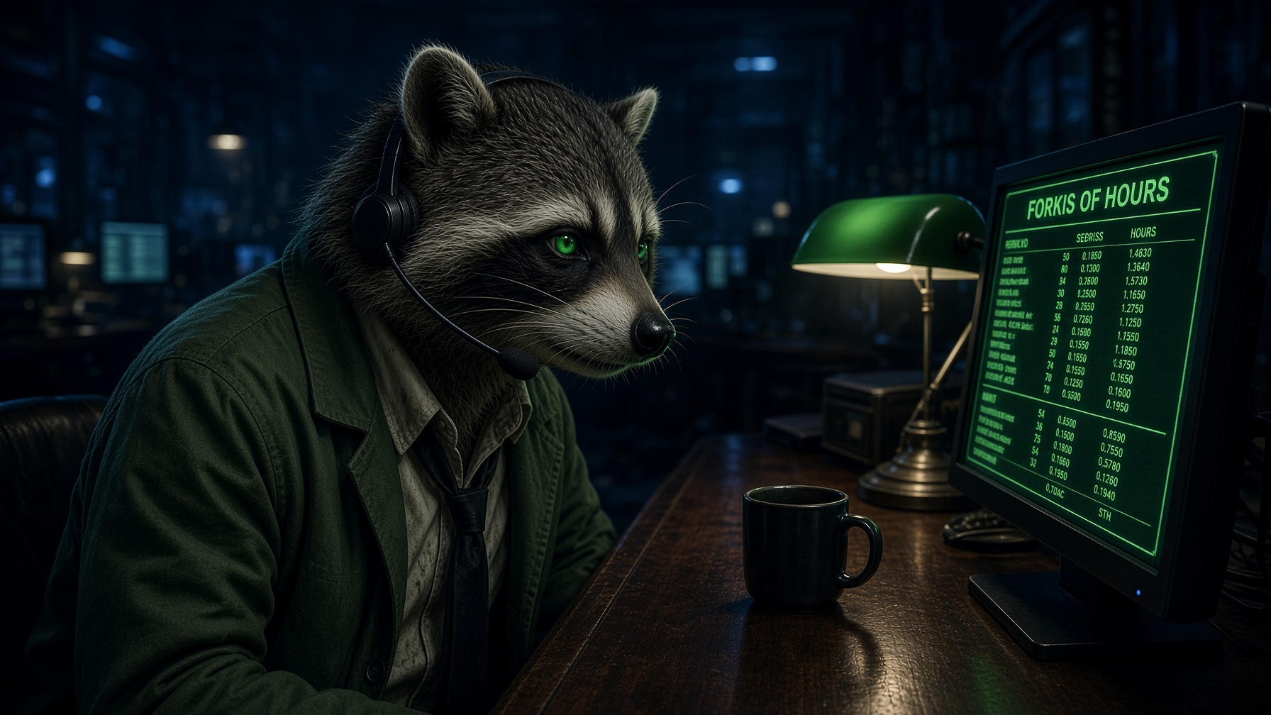 Clerk, Raccoon